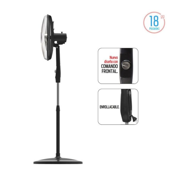 Ventilador pie 18'' Parrilla Crom.Aspas Metalicas LILIANA-VVPC18M - Image 2