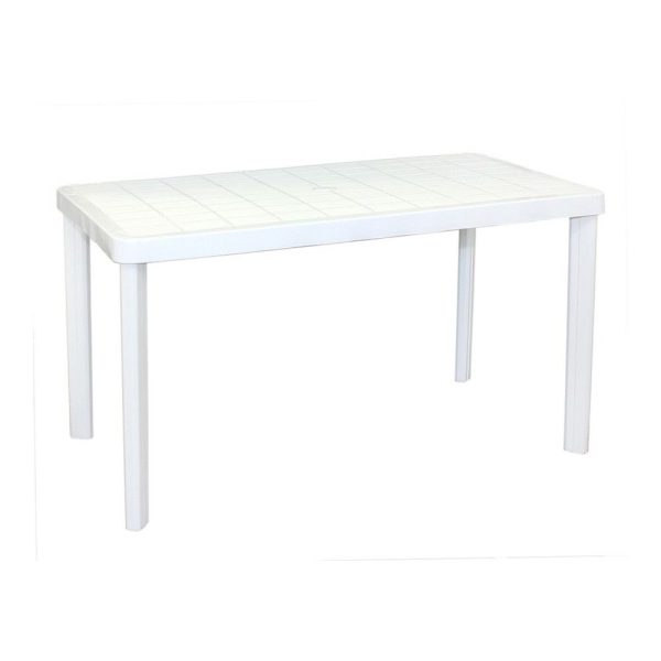 Mesa Rectangular Ibera p/6 o 8 personas Blanco