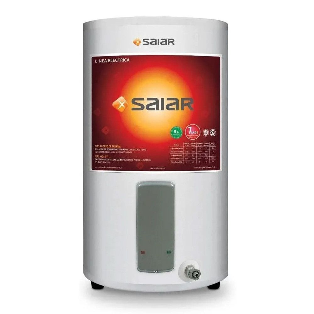 Termotanque Eléctrico SAIAR 85lts Pie TEPC085ESARIK2 Carga superior