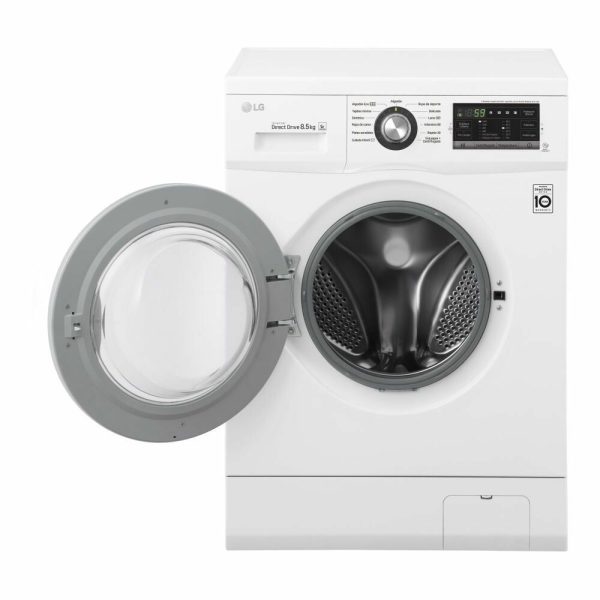 Lavarropas LG Inverter 8.5kg 1400rpm White  WM8514WE6 - Image 2