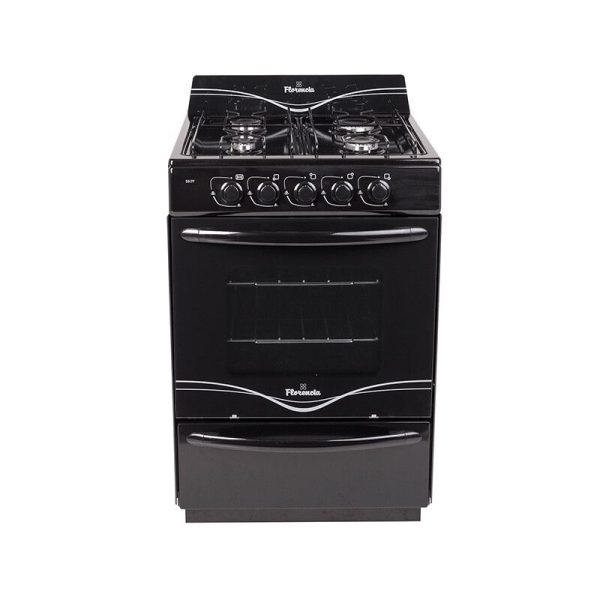 Cocina FLORENCIA Facil Limpieza Negra  FLOR5517F multigas