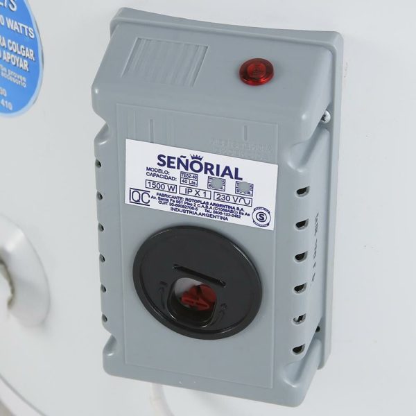 Termotanque Electrico SEÑORIAL 40L LZ Colgar. Carga Superior 330004  TESZP-40 - Image 2