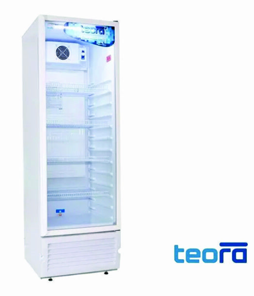 Exhibidora TEORA 1 Puerta vertical equipada 375lts TEV375