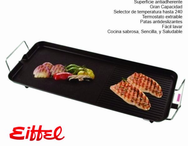 Parrilla Electrica EIFFEL Regulador de Temperatura E-625