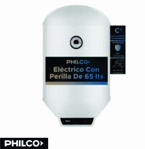 Termotanque Electrico PHILCO 65lts mecanico blanco PHTS065BM carga inferior