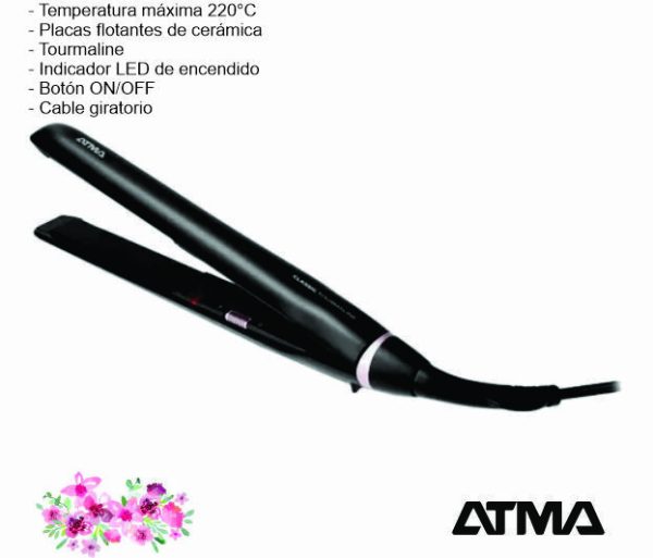 Planchita de Pelo ATMA Classic Tourmaline PL8832NP