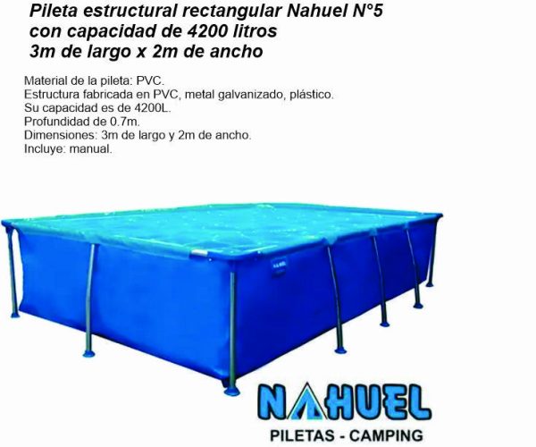 Pileta NAHUEL Nº5 3x2x70