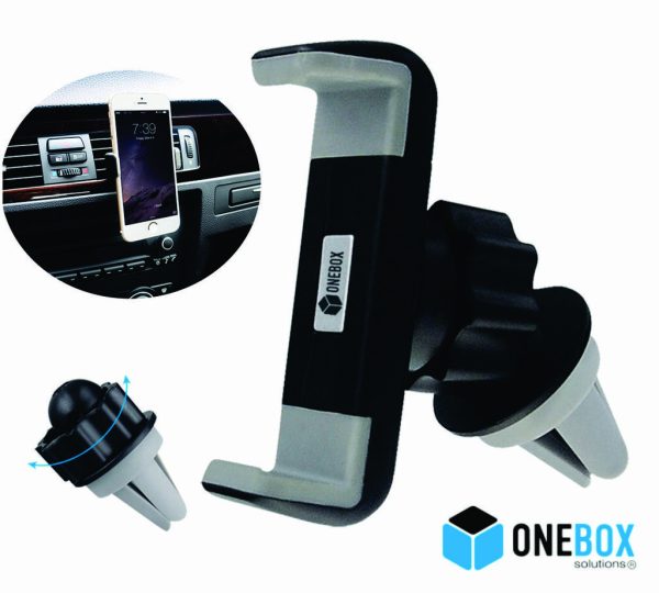 Soporte ONEBOX Celular enganche en ventilacion de aire OBOX-CP2