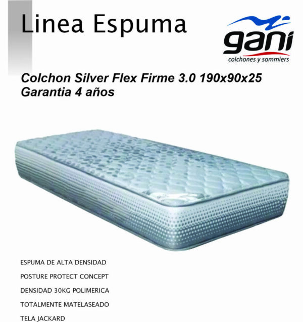 Colchon GANI Silver Flex Firme 3.0 190×90