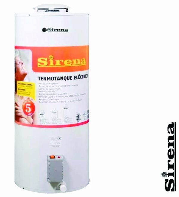 Termotanque Sirena ELECTRICO 90L TE-AR90 carga inferior/superior