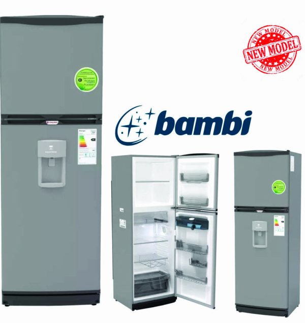 Heladera BAMBI 2F 1600PDA 329lts Plateada c/dispenser