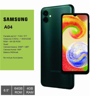 Samsung Galaxy A04 64GB SM-A045MZKEAROB Nac.