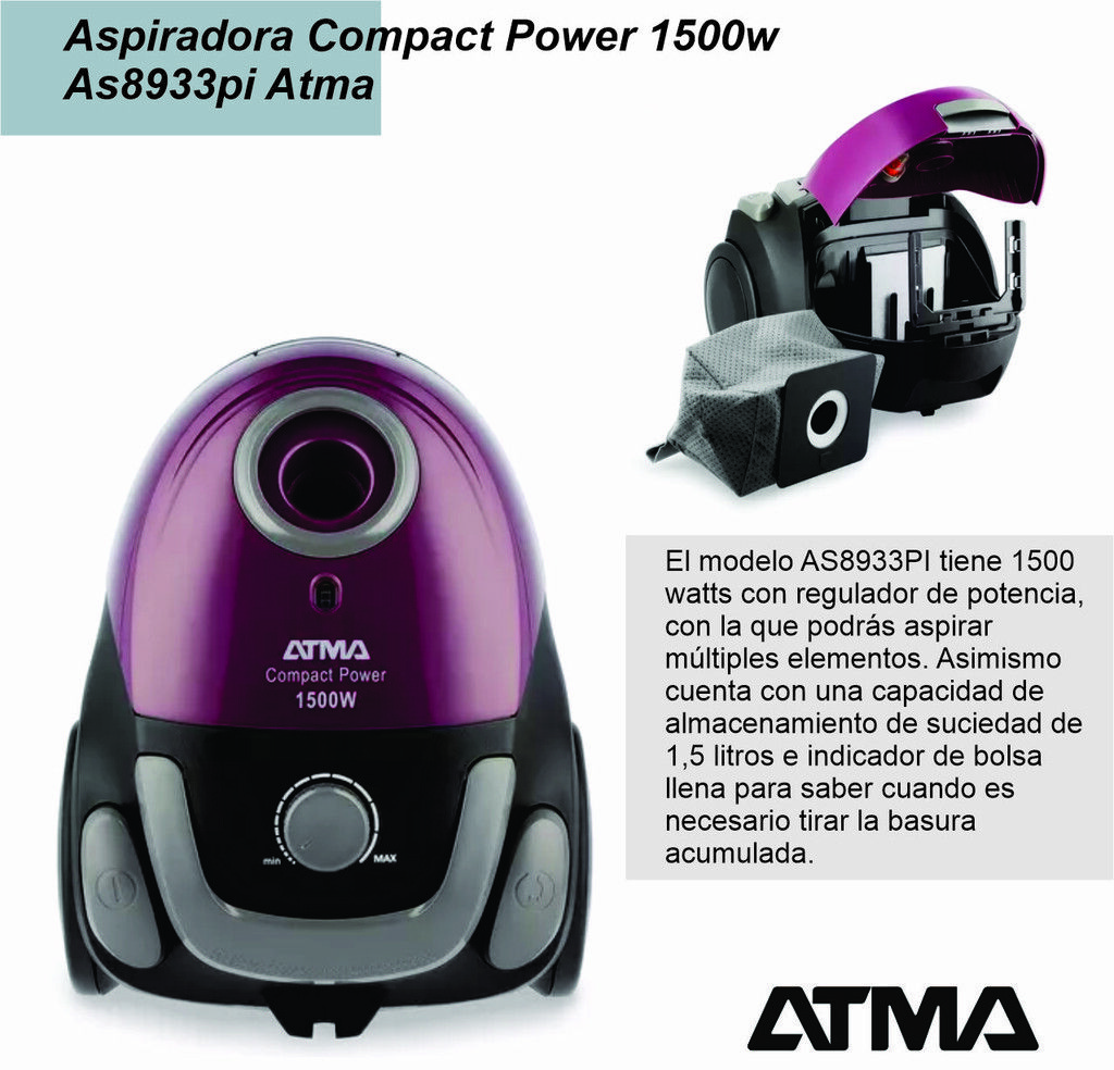 Aspiradora Trineo ATMA AS8933PI