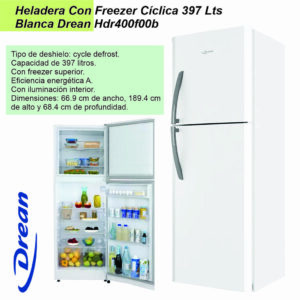 Heladera con Freezer CIC DREAN Blanco HDR400F00B