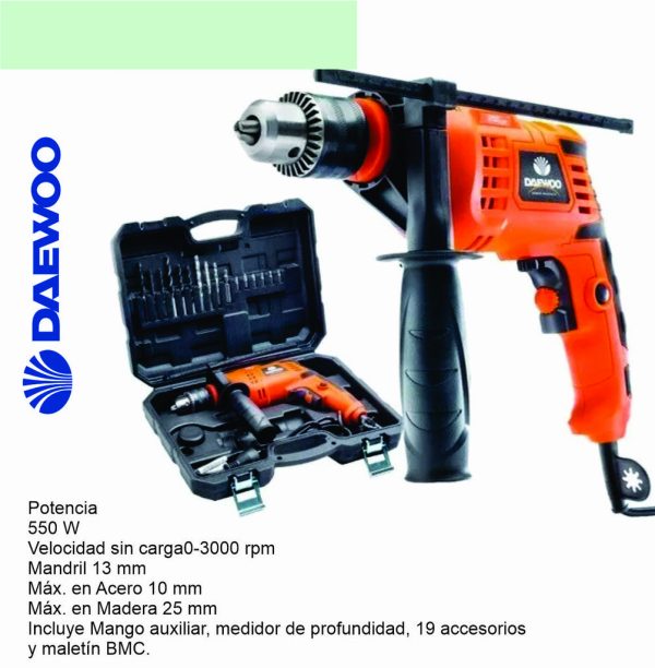 Taladro De impacto Daewoo DAID550