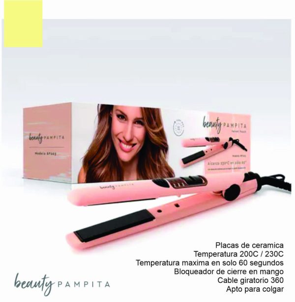 Planchita de Pelo VELVET BEAUTY PAMPITA PEACH BP203