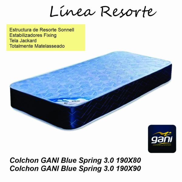 Colchon GANI Blue Spring 3.0 190x80