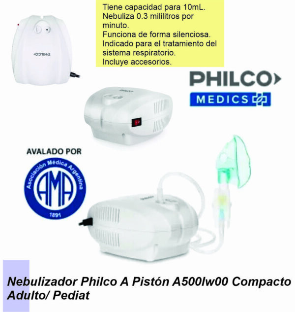 Nebulizador PHILCO compresor medics A500LW00
