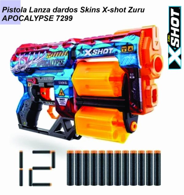 Pistola Lanza Dardos Shot Skins Dread (12 Dardos) 7299 BOM/CAMO