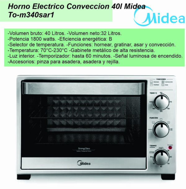Horno grill MIDEA 40Lts TO-M340SAR1