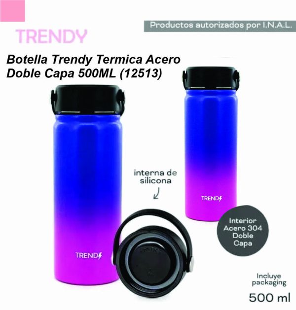 Botella 500ml TRENDY 12513