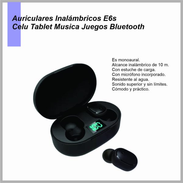 Auriculares Inalambricos  E6S