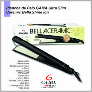 Planchita de Cabello GAMA  Bella CERAMIC SHINE ION BECHS0000002503