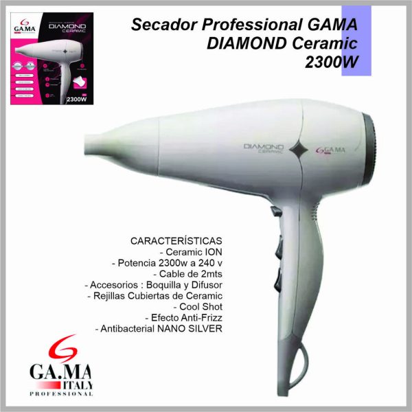 Secador de Cabello GAMA DIAMOND CERAMIC STD BECHD0000001605