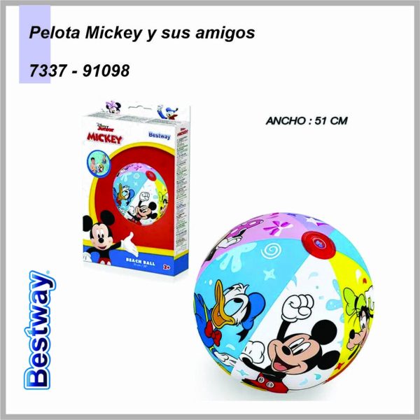 Pelota Mickey y sus Amigos BESTWAY 7337-91098