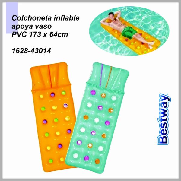 Colchoneta Apoya Vaso Surtida BESTWAY 1628-43014 summer colours