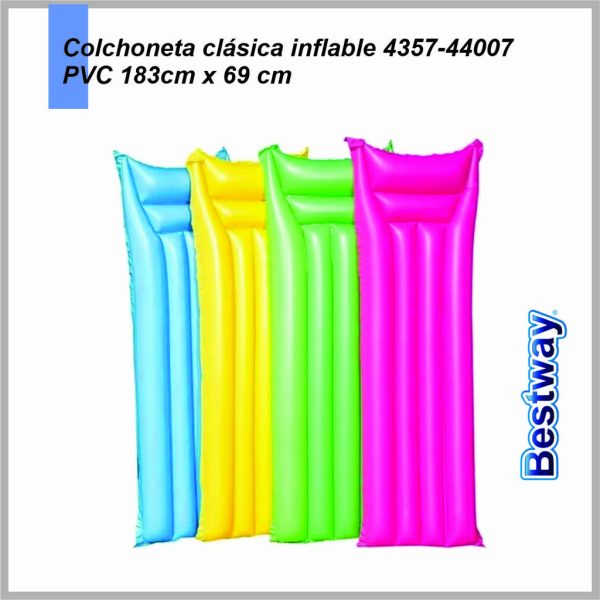 Colchoneta Clasica Surtida BESTWAY 4357-44007 summer essential 1.83mx69cm /6''x27''