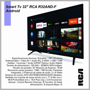 Smart Tv 32» RCA R32AND-F ANDROID