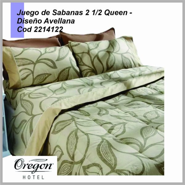 Juego de Sabanas OREGON Absolut 160 HILOS QUEEN 220 x 260cm Varios Estampados Cod 2014322 - 2014122 - Image 2