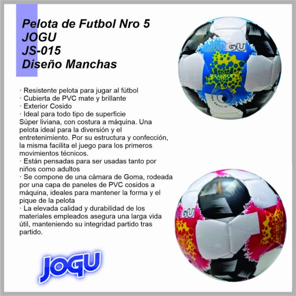 Pelota N°5 JS-015 JOGU - Diseno Manchas