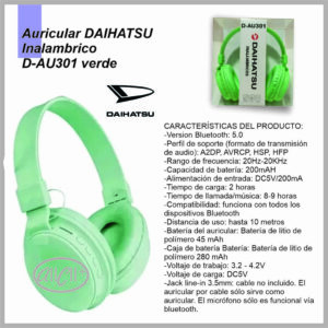 Auricular DAIHATSU D-AU301
