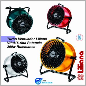 Turboventilador Reclinable LILIANA 16» 3 ASPAS AL – VVTHD16