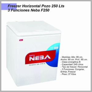 Freezer Trial NEBA F-250 250lts