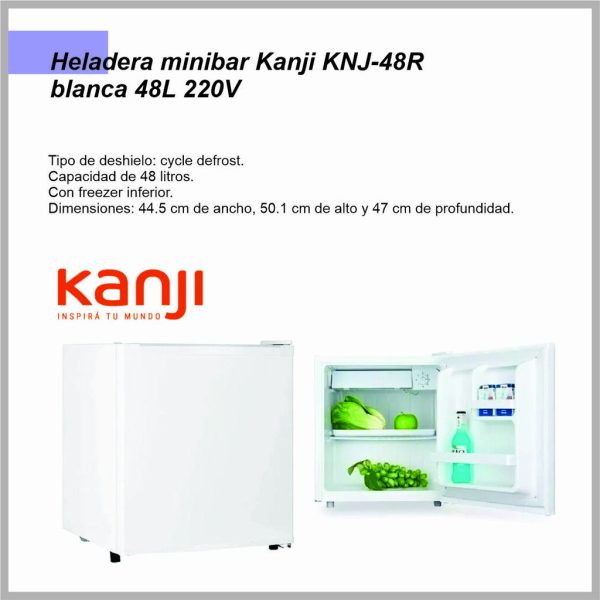 Heladera con congelador KANJIHOME Blanca F100000J48R