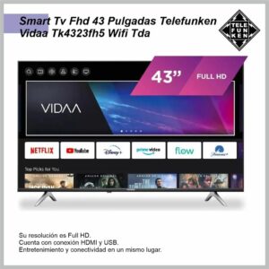 Smart TV LED TELEFUNKEN 43” TK4323FH5 VIDAA