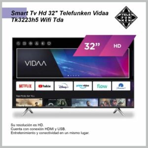 Smart TV LED TELEFUNKEN 32” TK3223H5 VIDAA