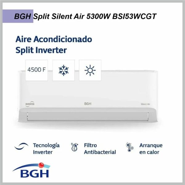 Aire Acondicionado BGH Split Silent Air 5300W BSI53WCGT - Inverter