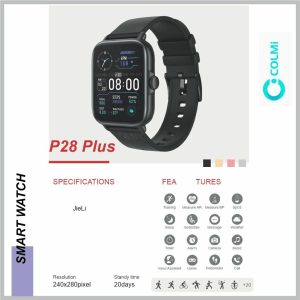 Smartwatch COLMI P28 Plus Black COP28PLUSBL