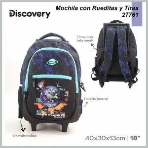 Mochila Carro DISCOVERY 27761 40cm x30cm x13cm 18” Azul