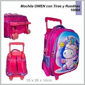 Mochila OWEN 10064 UNICORNIO 35cm x28cm x14cm