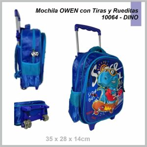 Mochila OWEN 10064 DINO 35cm x28cm x14cm