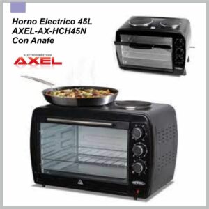 Horno Eléctrico AXEL 45L Con Anafe AX-HCH45N