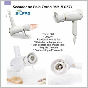 Secador de pelo turbo 360 SILFAB BY-571