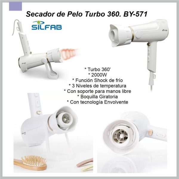 Secador de pelo turbo 360 SILFAB BY-571