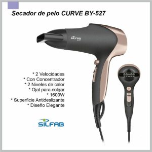 Secador de pelo CURVE SILFAB 1600w BY-527