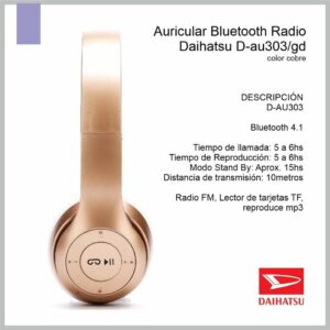 Auricular DAIHATSU D-AU303/GD Bluetooth